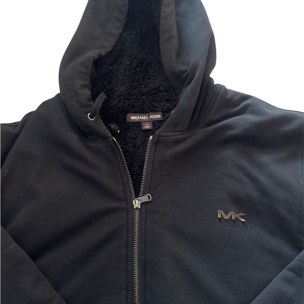 Michael Kors Black Zip-Up Hoodie